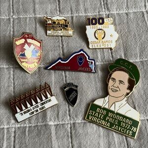 Jaycees Collectible Enamel Pin Set